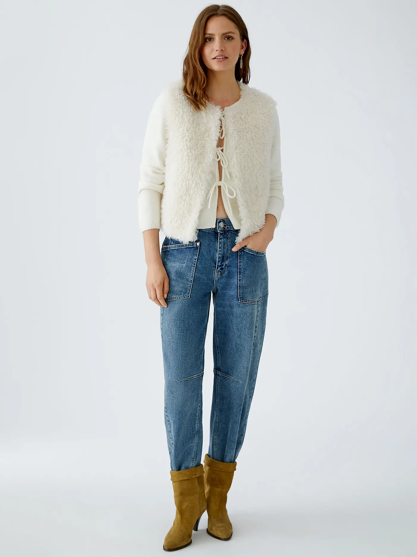 OUÍ | Gilet in Felloptik | 